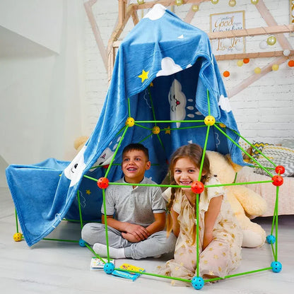 Creatieve Kinder Bouwtent – Modulaire Speel Fort Set voor Eindeloos Bouwplezier
