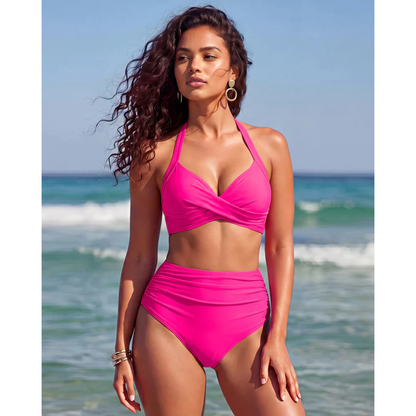 Hoog Getailleerde Tummy Control Bikini – Voor een Slanker Silhouet & Meer Zelfvertrouwen