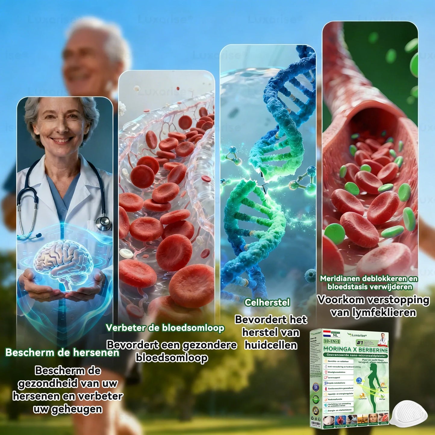 Moringa X Berberine Nano-Micronaaldpleister – Slim Afvallen & Energieboost in Één Pleister