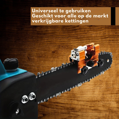 Universele Kettingzaagslijper – Maak je Kettingzaag In Minuten Weer Vlijmscherp