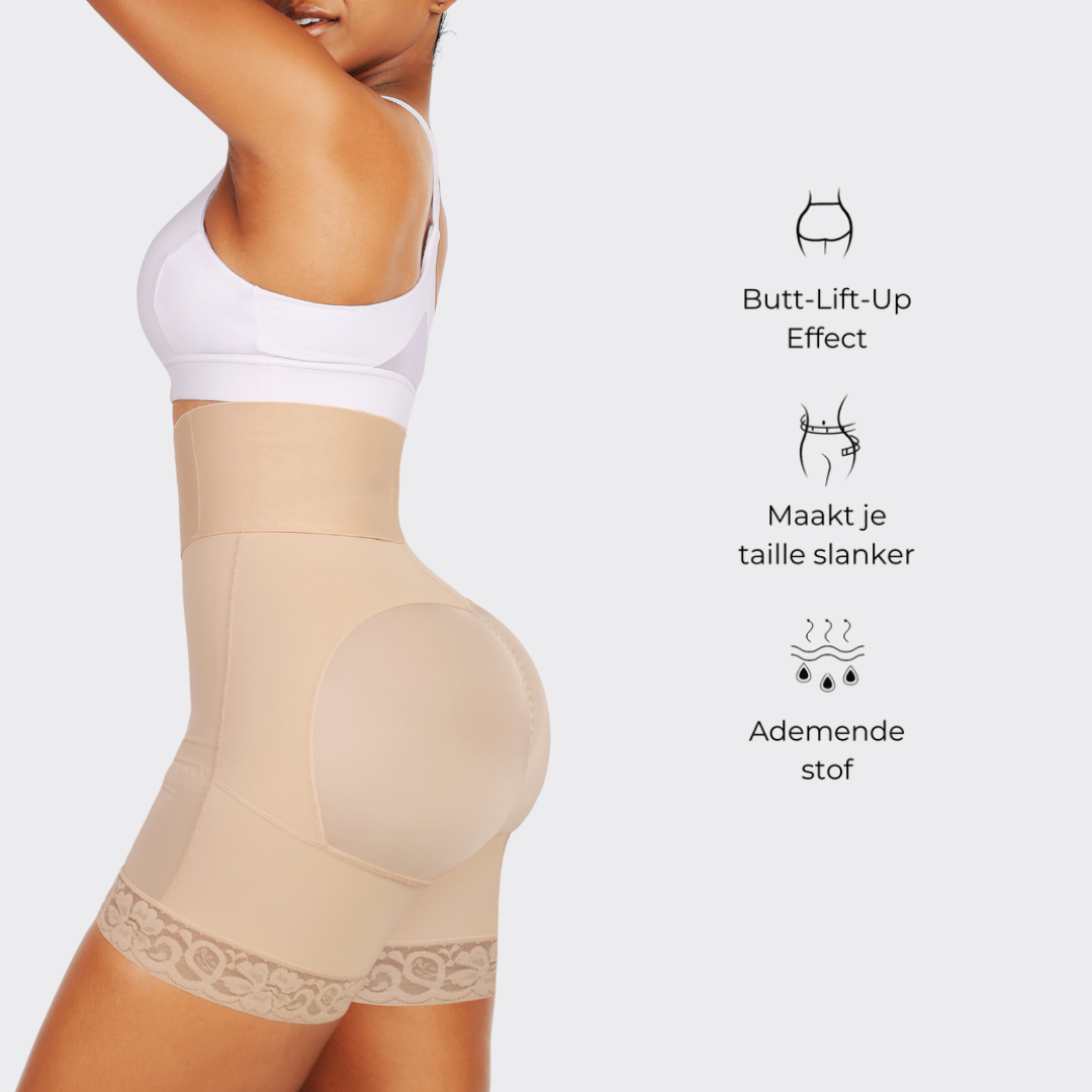 Hoog Getailleerde Shapewear Short – Corrigerend, Comfortabel & Onzichtbaar
