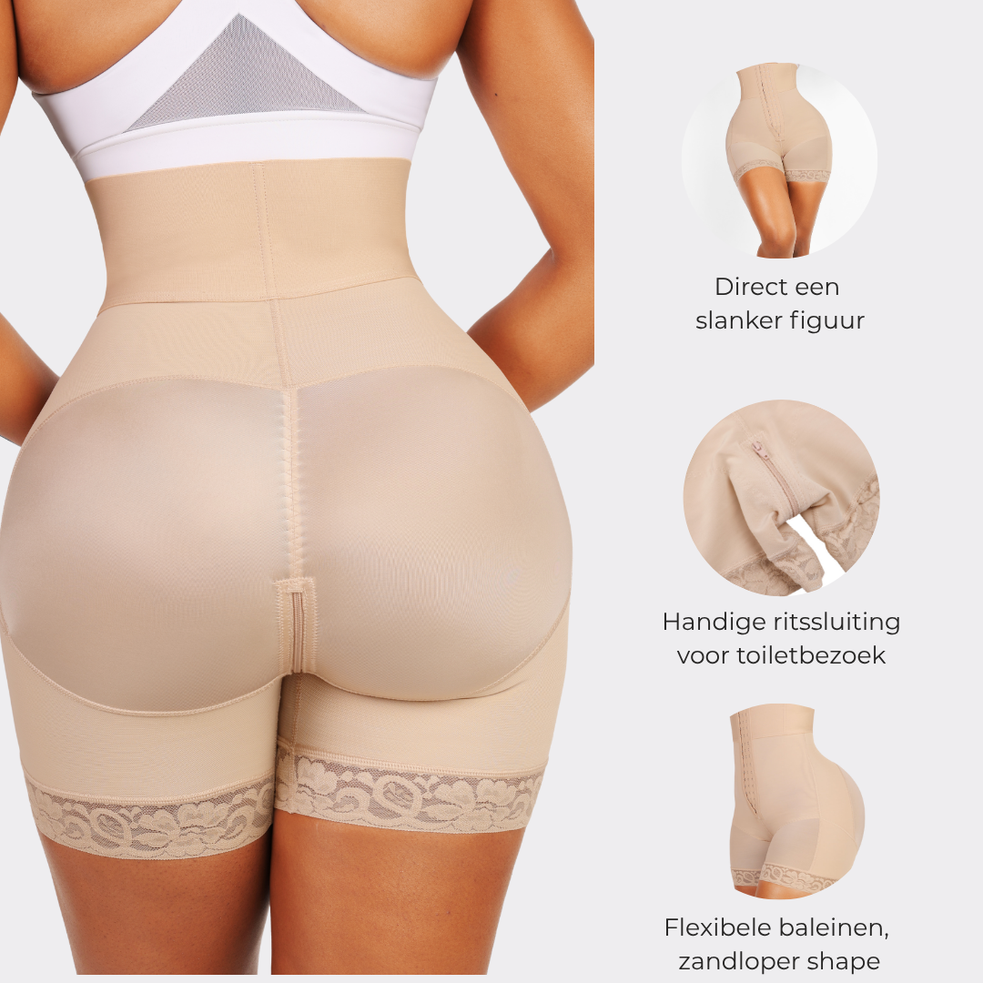 Hoog Getailleerde Shapewear Short – Corrigerend, Comfortabel & Onzichtbaar