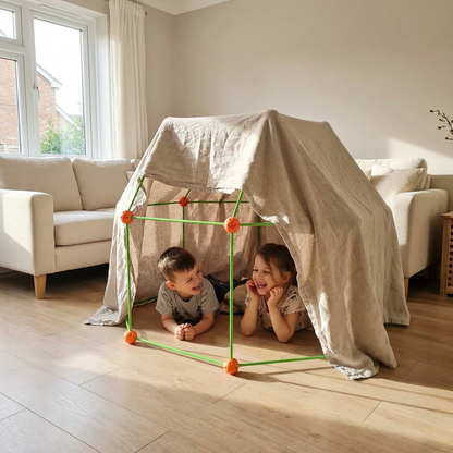 Creatieve Kinder Bouwtent – Modulaire Speel Fort Set voor Eindeloos Bouwplezier