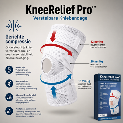 KneeRelief Pro™ – Verstelbare Kniebandage