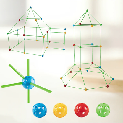 Creatieve Kinder Bouwtent – Modulaire Speel Fort Set voor Eindeloos Bouwplezier