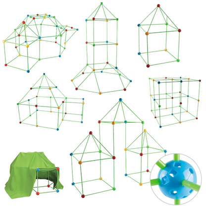 Creatieve Kinder Bouwtent – Modulaire Speel Fort Set voor Eindeloos Bouwplezier
