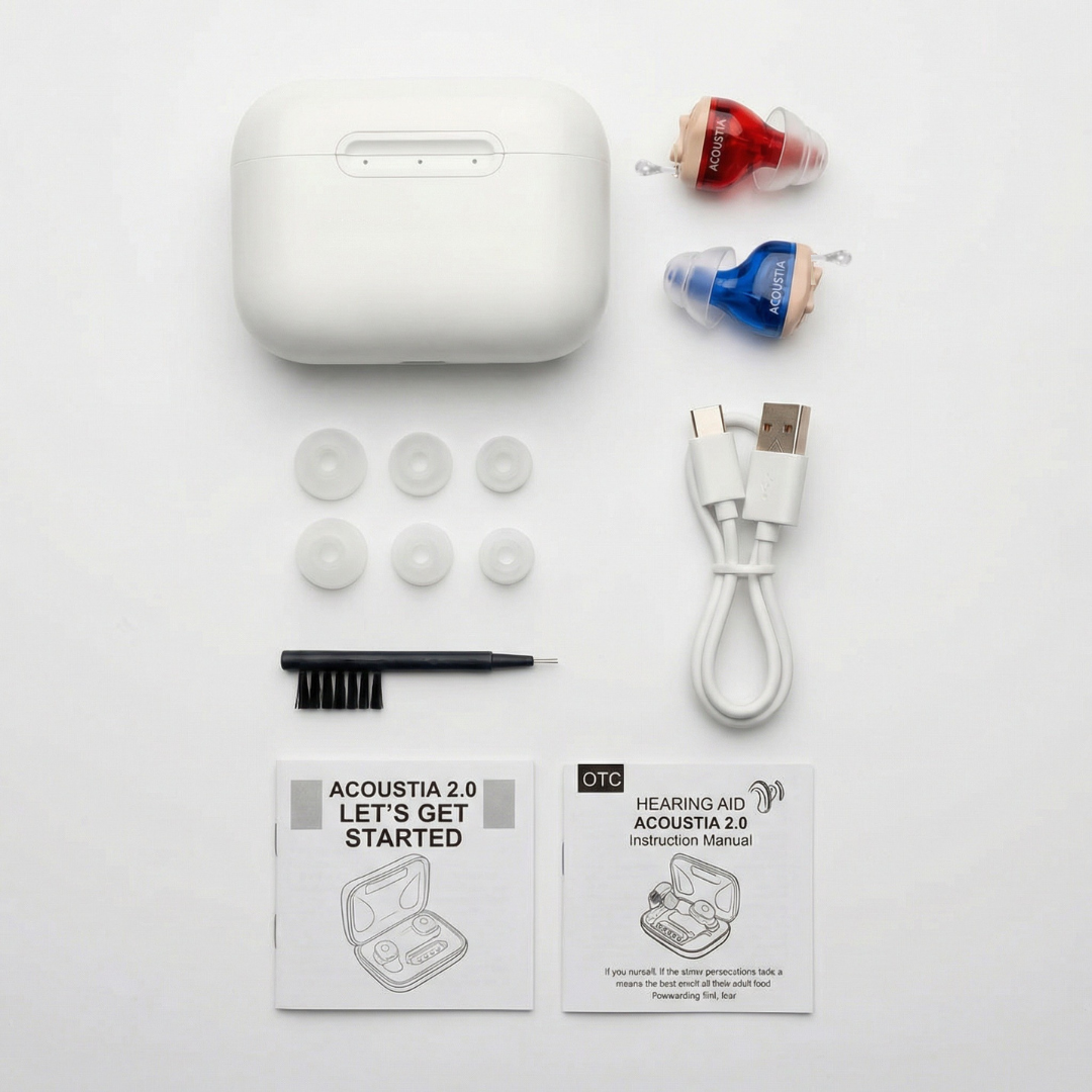 Mini Gehoorversterker Set – Helder Horen Zonder Op te Vallen