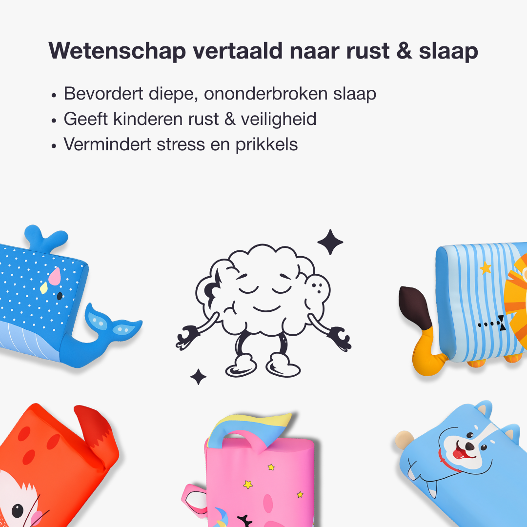Kinderkussen met Schattig Dierenontwerp – Voor Een Diepe en Comfortabele Slaap