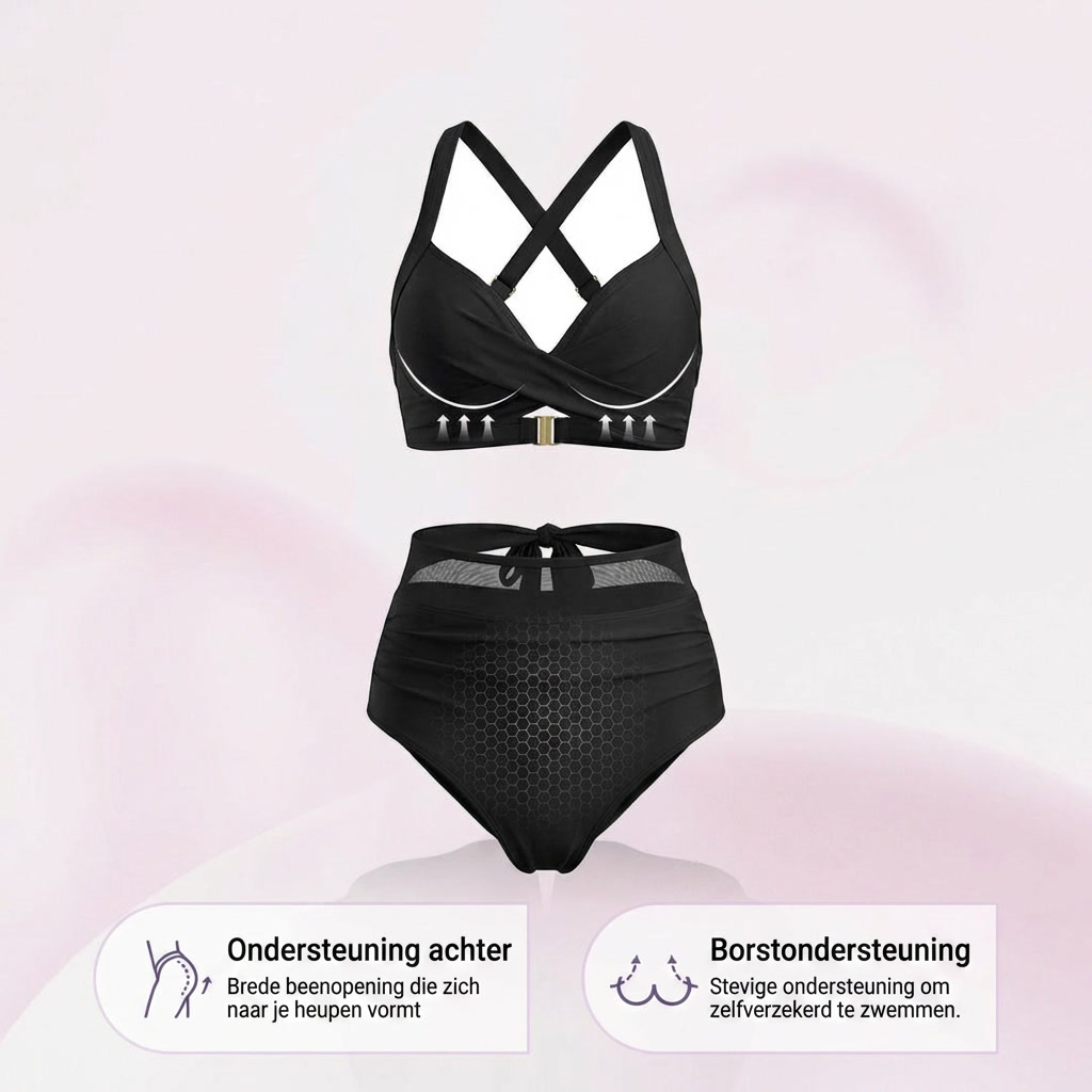 Hoog Getailleerde Tummy Control Bikini – Voor een Slanker Silhouet & Meer Zelfvertrouwen