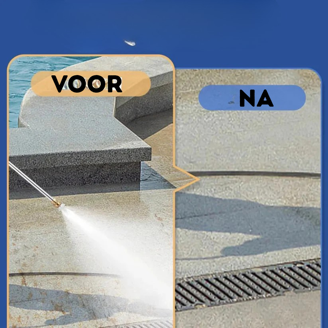 Hogedruk Spuitmond voor Tuinslang – Krachtige Waterreiniger met 2 Sproeistanden